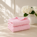 6-Layer Organic Muslin Towel  L 100x100 Baby Roze